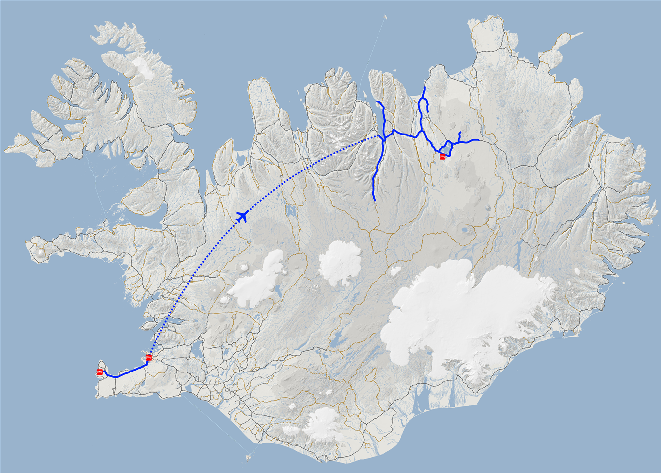 Islande - Itinéraire 9  jours