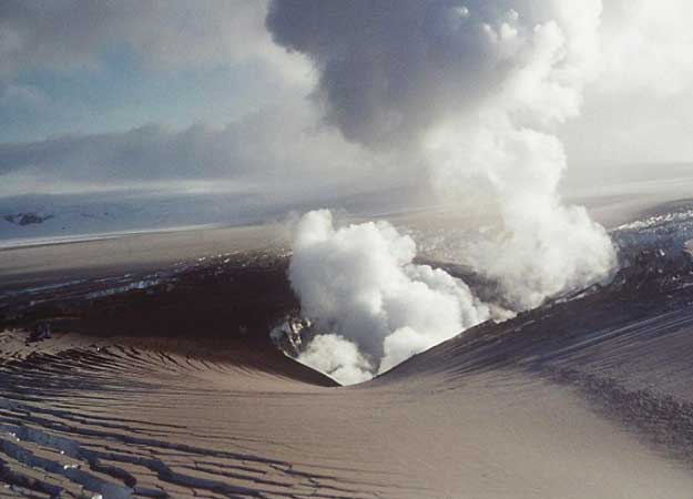 Eruption du Grimsvötn en 1996